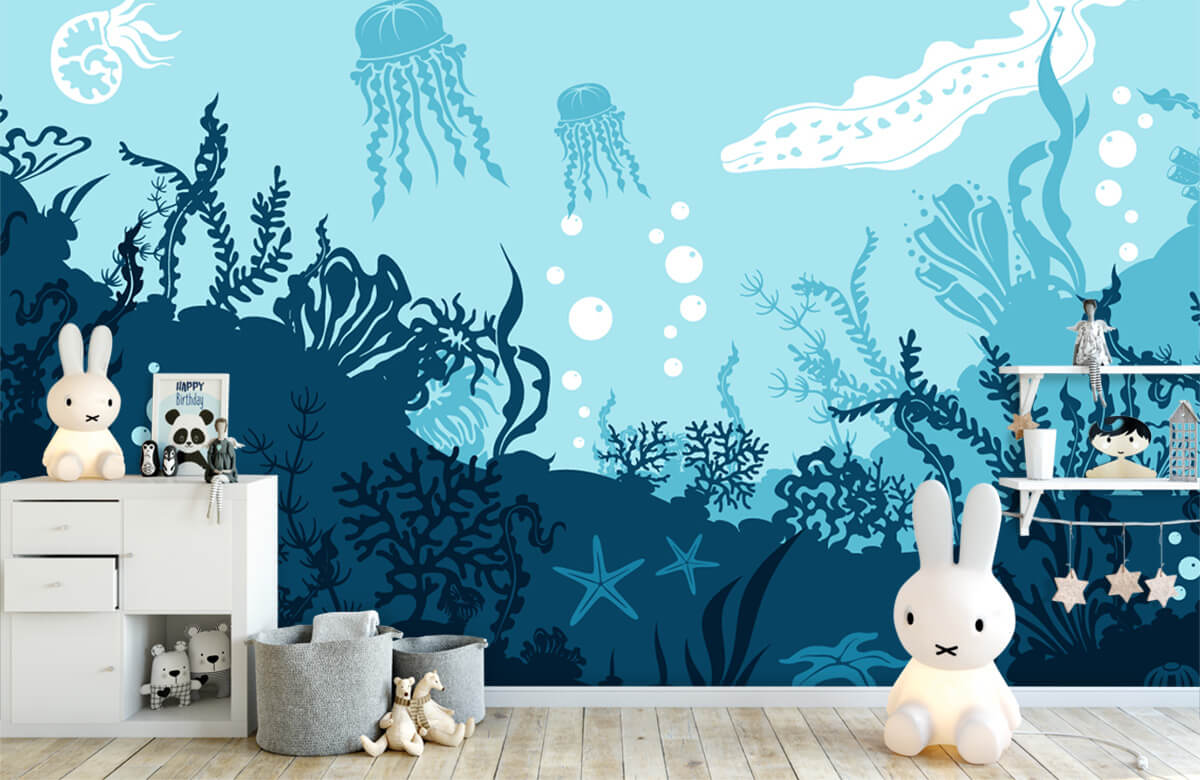 Underwater world - Blauwe onderwaterwereld - Babykamer 1