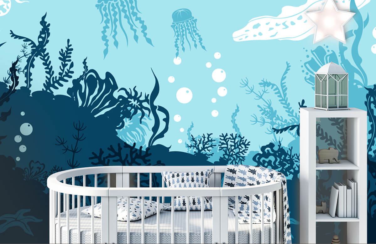 Underwater world - Blauwe onderwaterwereld - Babykamer 5