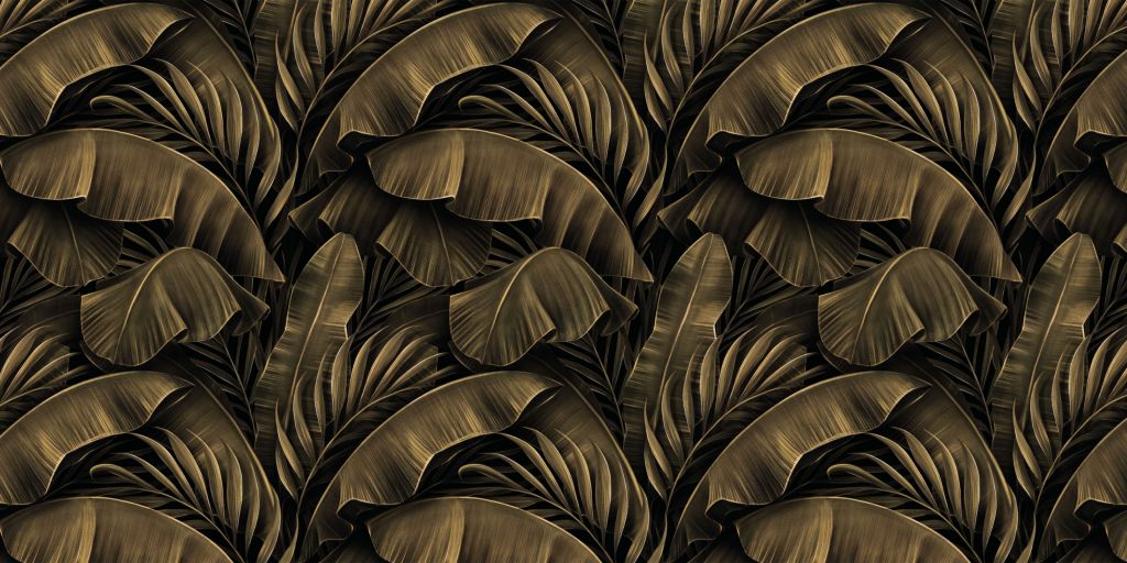 Bananen- en palmbladeren