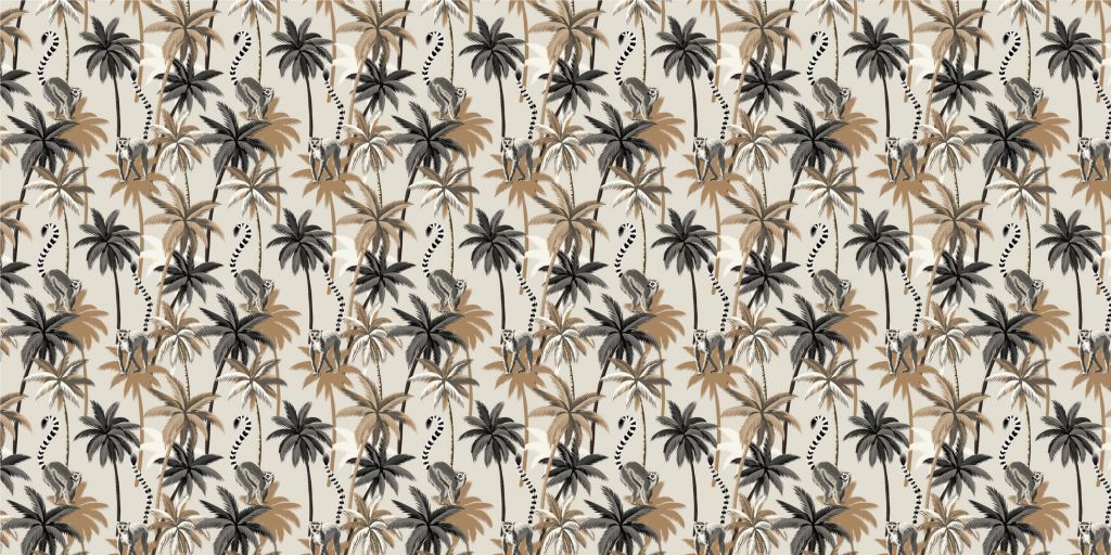 Ringstaartmaki's in de bomen