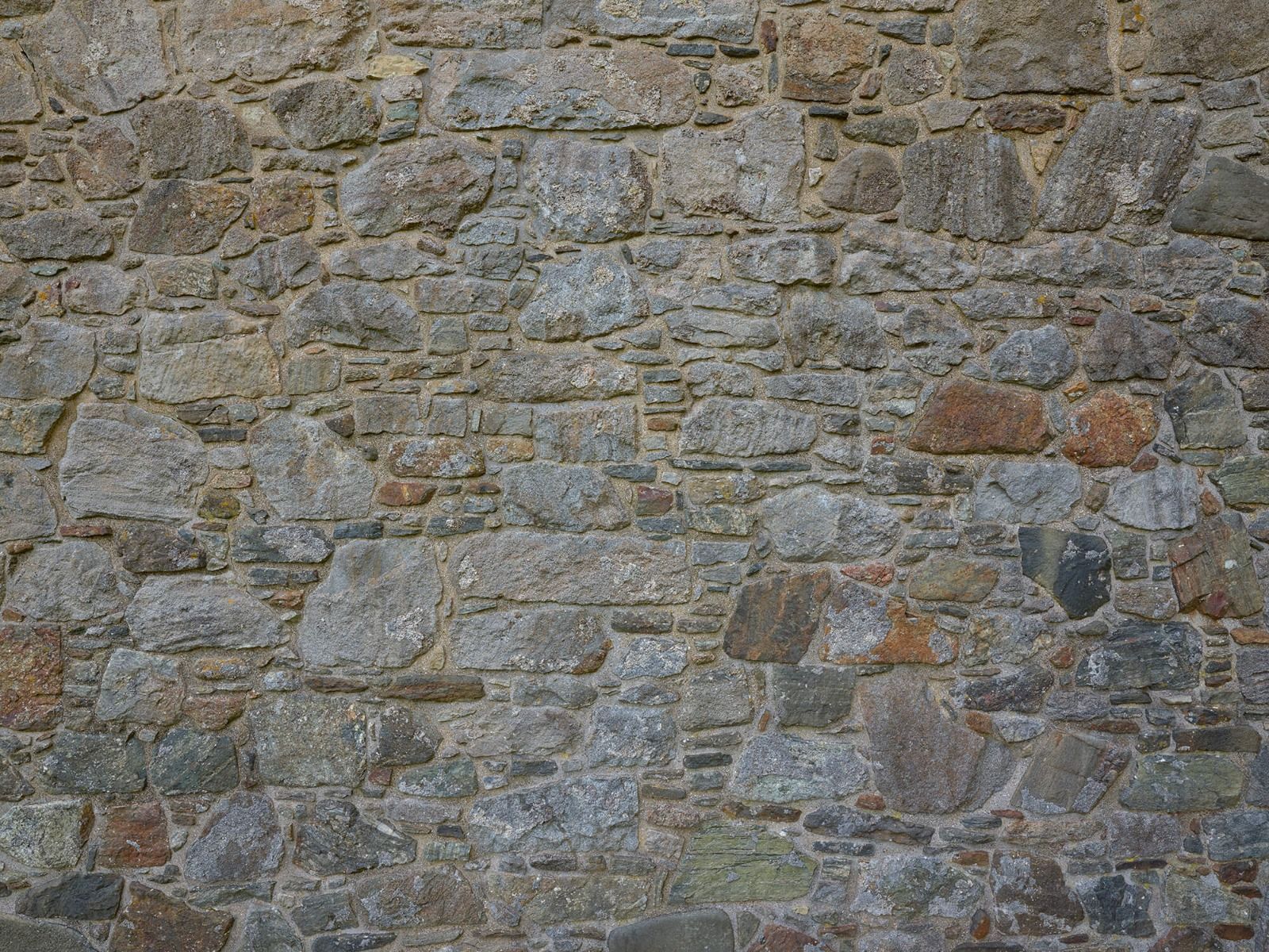 Steen behang - Middeleeuwse stenen muur - Slaapkamer