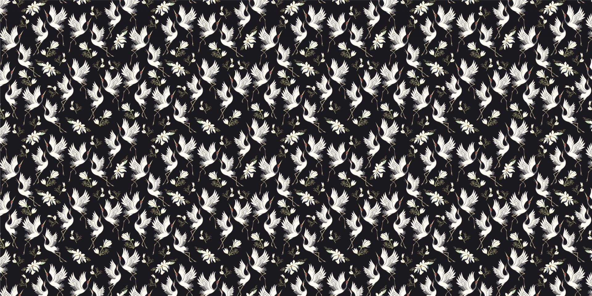 Vliegende kraanvogels patroon