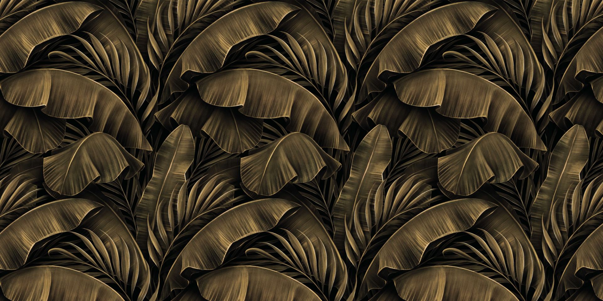 Bananen- en palmbladeren