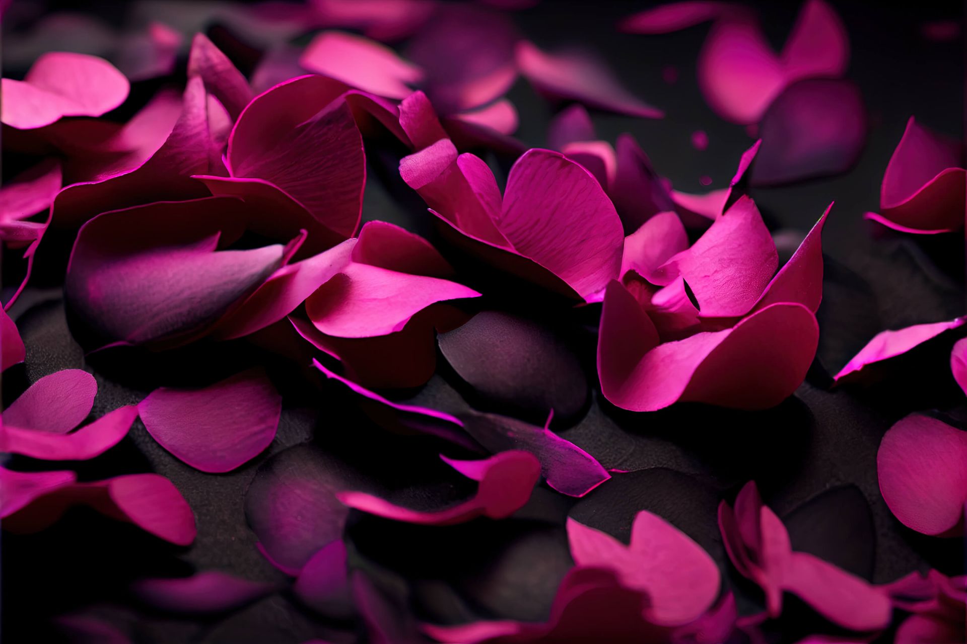 Donker roze hortensia's 