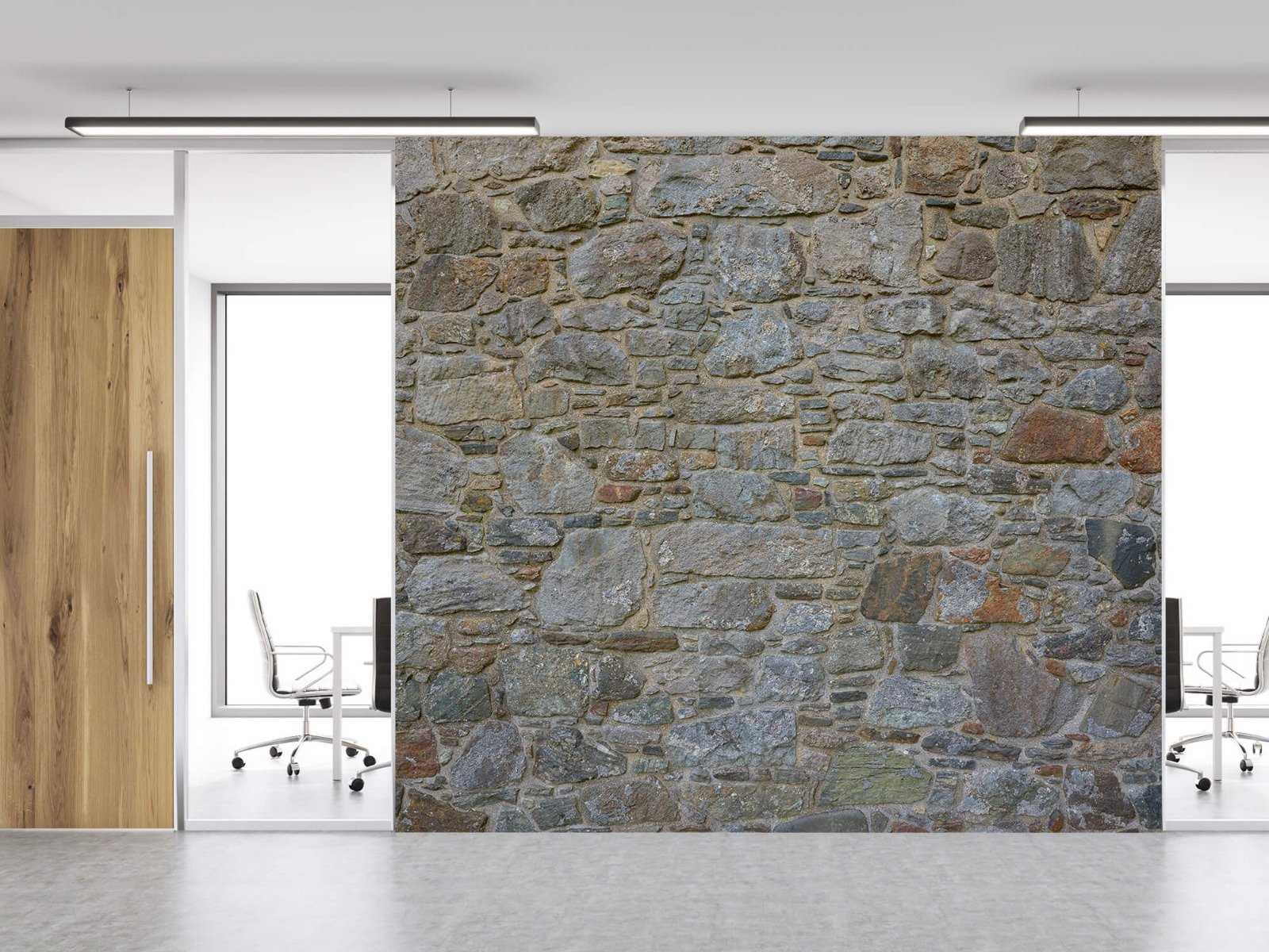 Steen behang - Middeleeuwse stenen muur - Slaapkamer 12